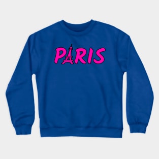 Paris pink Crewneck Sweatshirt